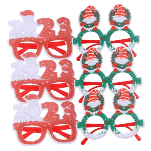 COMNESTBI 6 Stück Teiliges Weihnachtsbrillen für Lustige Partybrillen Weihnachtsdeko und Fotorequisite Farbige Cartoon Brillen für Unvergessliche Erinnerungen und Festlichkeiten COMNESTBI 6 Stück Teiliges Weihnachtsbrillen für Lustige Partybrillen Weihnachtsdeko und Fotorequisite Farbige Cartoon Brillen für Unvergessliche Erinnerungen und Festlichkeiten von COMNESTBI