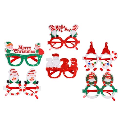COMNESTBI 6 Stück Weihnachtsbrillenrahmen Teiliges Lustige Kostümbrillen für Erwachsene für Weihnachtsfeiern Foto Requisiten und Festliche Anlässe Leicht und Bequem aus Gefertigt COMNESTBI 6 Stück Weihnachtsbrillenrahmen Teiliges Lustige Kostümbrillen für Erwachsene für Weihnachtsfeiern Foto Requisiten und Festliche Anlässe Leicht und Bequem aus Gefertigt von COMNESTBI