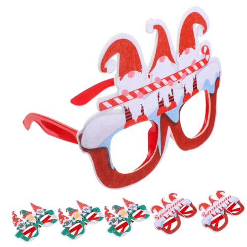COMNESTBI 6 Stück Weihnachtsgläser faschingsbrille karnevalsbrille Brillenfassungen Weihnachtsfeier Brille Party weihnachtsdeko Gläser für die Dekoration Foto-Requisite für Weihnachten COMNESTBI 6 Stück Weihnachtsgläser faschingsbrille karnevalsbrille Brillenfassungen Weihnachtsfeier Brille Party weihnachtsdeko Gläser für die Dekoration Foto-Requisite für Weihnachten von COMNESTBI