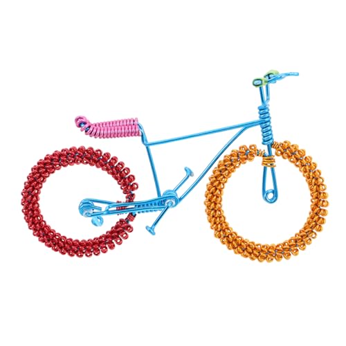 COMNESTBI Aluminium Draht Fahrradmodell Handgefertigte Retro Fahrrad Skulptur Dekoratives Tischornament Für Wohnzimmer Schlafzimmer Und Büro Einzigartige Geschenkidee Für Kunstliebhaber von COMNESTBI