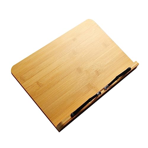 COMNESTBI Einstellbares Bücherregal aus Holz Faltbares Lese und Zeichenbrett für Desktop Praktischer Buchständer für Musiknoten und Lernmaterialien und Vielseitig Einsetzbar von COMNESTBI