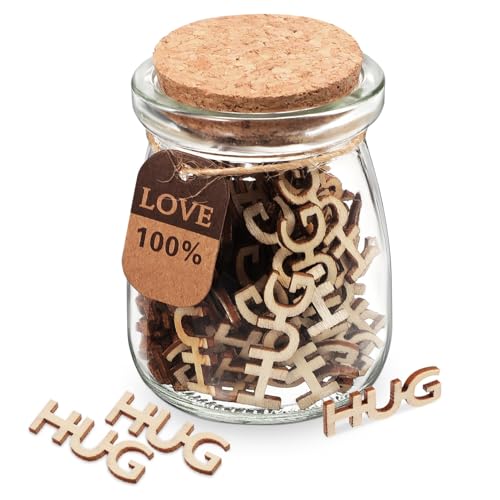 COMNESTBI Hugs In Jar Hochwertige Holzschnitt Valentinstagsgeschenke Einzigartiges Design mit Hug für Verlobungen Geburtstage und Jubiläen Langlebig und Sicher COMNESTBI Hugs In Jar Hochwertige Holzschnitt Valentinstagsgeschenke Einzigartiges Design mit Hug für Verlobungen Geburtstage und Jubiläen Langlebig und Sicher von COMNESTBI