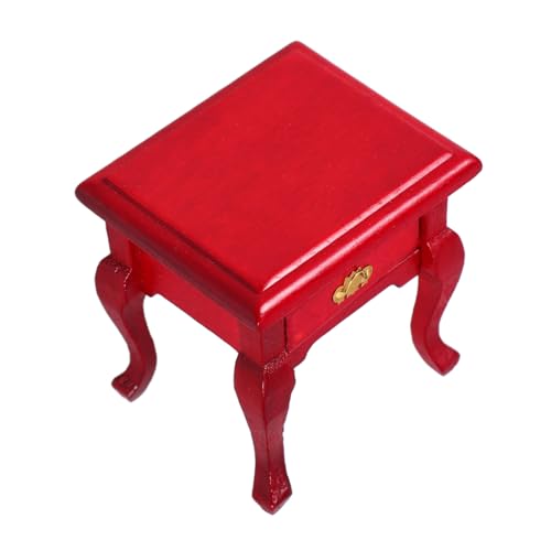 COMNESTBI Nachttisch Nachttische Kommode Miniatur Schlafzimmermöbel Miniatur Hausmöbel Dekorativer Mini Puppenhausständer Puppenhaus Beistelltisch Kleiner Lagerschrank Holz Rot COMNESTBI Nachttisch Nachttische Kommode Miniatur Schlafzimmermöbel Miniatur Hausmöbel Dekorativer Mini Puppenhausständer Puppenhaus Beistelltisch Kleiner Lagerschrank Holz Rot von COMNESTBI
