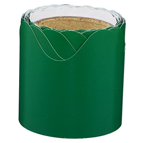 COMNESTBI Randdekorpapier bürodeko büro dekoration kraft paper Klassenzimmergrenzen für schwarzes Brett Bulletin-Umrandung Wand Weiß zubehör Bulletin-Rahmen- Tafelrand Papierstau Green von COMNESTBI