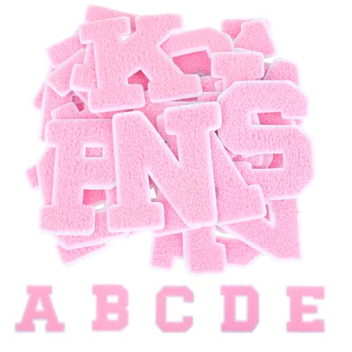 COMNICO Selbstklebende Chenille-Buchstaben-Patches A-Z 26 Stück zum Aufbügeln Buchstaben zum Aufbügeln Rosa Bestickter Aufnäher DIY-Zubehör für Kleidung, Hüte, Jeans, Schuhe COMNICO Selbstklebende Chenille-Buchstaben-Patches A-Z 26 Stück zum Aufbügeln Buchstaben zum Aufbügeln Rosa Bestickter Aufnäher DIY-Zubehör für Kleidung, Hüte, Jeans, Schuhe von COMNICO