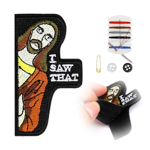 COMNICO I Saw That Patch, 1 Stück Taktischer Militär-Aufnäher lustiger Bestickter Stoff Klettverschluss Dekorative Meme-Aufnäher mit Nähset für Rucksäcke Kleidung Hüte COMNICO I Saw That Patch, 1 Stück Taktischer Militär-Aufnäher lustiger Bestickter Stoff Klettverschluss Dekorative Meme-Aufnäher mit Nähset für Rucksäcke Kleidung Hüte von COMNICO