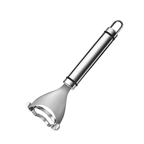 COMNICO Maisschaber aus Edelstahl, Kernel-Entferner Werkzeug Kolbenhobel Abisolierzange Schäler Drescher Multifunktionale Küchenutensilien mit ergonomischem Griff (Silber) von COMNICO