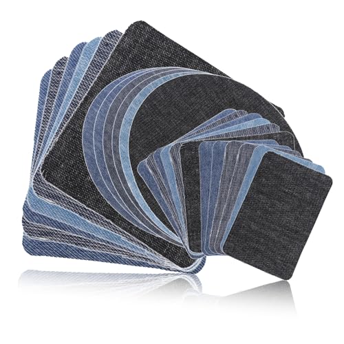 COMNICO flicken zum aufbügeln für Kleidung, 24 Stück Jeansflicken für Jeans Innen und außen 4 StileAufbügelbare Jeansflicken Blau und Schwarz Aufnäher zum Aufnähen für Kleidung und Jeansreparatur COMNICO flicken zum aufbügeln für Kleidung, 24 Stück Jeansflicken für Jeans Innen und außen 4 StileAufbügelbare Jeansflicken Blau und Schwarz Aufnäher zum Aufnähen für Kleidung und Jeansreparatur von COMNICO