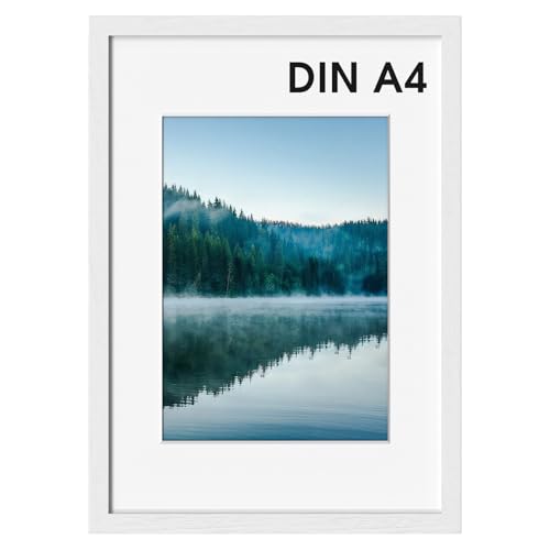 COMPOLICY A4 Bilderrahmen Weiß Bilderrahmen Holz rahmen 21x30cm Standing and Wall-mounting Capabilities Posterrahmen Für Fotos, Bilder, Poster COMPOLICY A4 Bilderrahmen Weiß Bilderrahmen Holz rahmen 21x30cm Standing and Wall-mounting Capabilities Posterrahmen Für Fotos, Bilder, Poster von COMPOLICY
