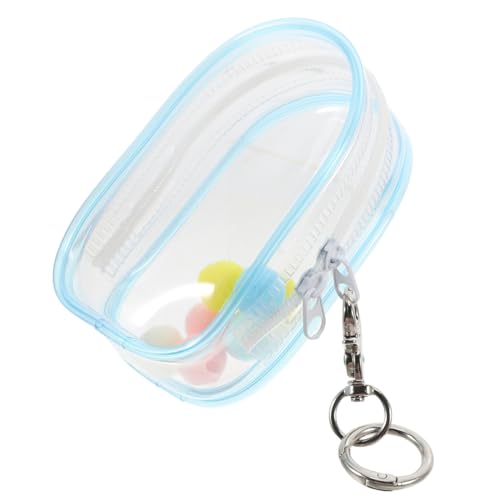 COMPUKAS 1 Satz Babytasche Handliche Vitrine Kapselanzeige Organizer Miniaturen Organizer Puppen Aufbewahrung Puppenbehältnisse zur Ausstellung klarer Taschenanhänger Plüsch von COMPUKAS