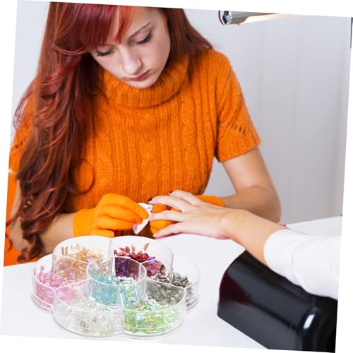 COMPUKAS 1 Schachtel Nail Crystal Ornament Nagelschmuck Flache Rückseite Nageldekorationen Bunte Nail Accessory für Gel Künstliche Nägel Strasssteine Mix von COMPUKAS