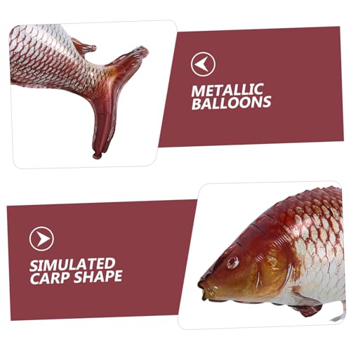 COMPUKAS 10 Stück Fischballons: Partyballons in Fischform – Karpfendekoration Aus Aluminiumfolie Für Geburtstagsfeiern, Festivals Und Feiern COMPUKAS 10 Stück Fischballons: Partyballons in Fischform – Karpfendekoration Aus Aluminiumfolie Für Geburtstagsfeiern, Festivals Und Feiern von COMPUKAS