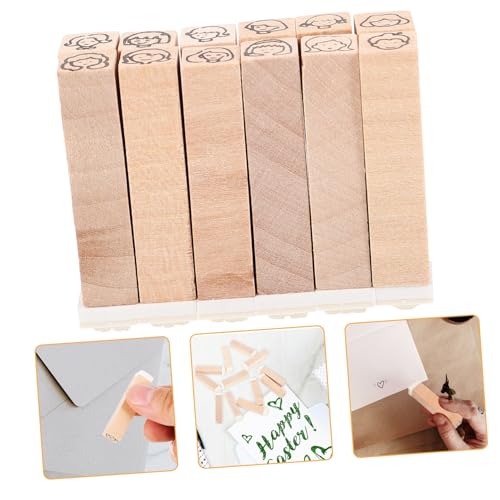 COMPUKAS 12Stücke Teiliges Holzstempel für Kreatives Basteln Multifunktionale DIY Stempel für Scrapbooking Geschenkverpackungen und Personalisierte Karten mit Einzigartigen Designs COMPUKAS 12Stücke Teiliges Holzstempel für Kreatives Basteln Multifunktionale DIY Stempel für Scrapbooking Geschenkverpackungen und Personalisierte Karten mit Einzigartigen Designs von COMPUKAS
