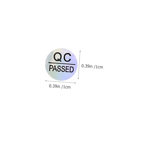 COMPUKAS 1600 Stück Teiliges Qc Passed Selbstklebende Qualitätskontroll etiketten Runde Aufkleber Für Lagerprüfung Farbige Statuskennzeichnung Zur Effizienten Fehlervermeidung von COMPUKAS