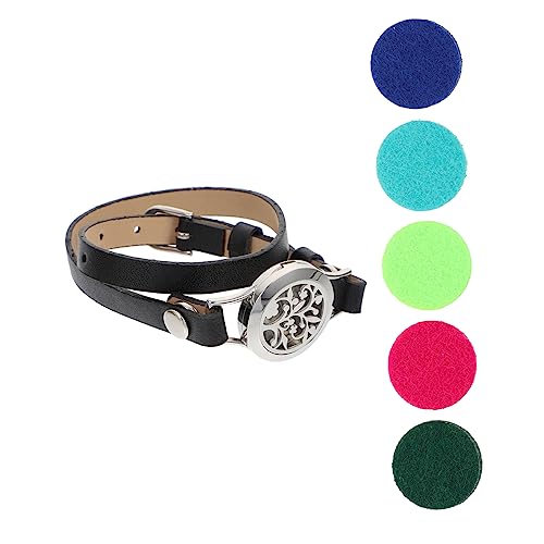 COMPUKAS 1Satz Diffusor Armband für Aromatherapie Elegantes Aushöhlen Duft Armband mit Lederband für für Freunde Familie COMPUKAS 1Satz Diffusor Armband für Aromatherapie Elegantes Aushöhlen Duft Armband mit Lederband für für Freunde Familie von COMPUKAS