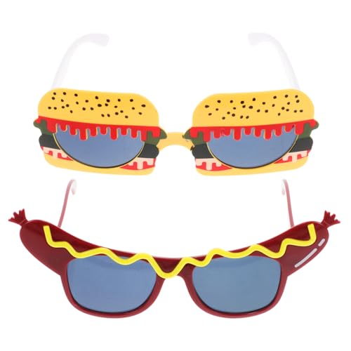 COMPUKAS 2 Stück Lustige Partybrille Teiliges Hamburger und Hotdog Foto Requisiten Leichte Kunststoffbrille für Kostümfeste Geburtstagsfeiern und Zubehör COMPUKAS 2 Stück Lustige Partybrille Teiliges Hamburger und Hotdog Foto Requisiten Leichte Kunststoffbrille für Kostümfeste Geburtstagsfeiern und Zubehör von COMPUKAS