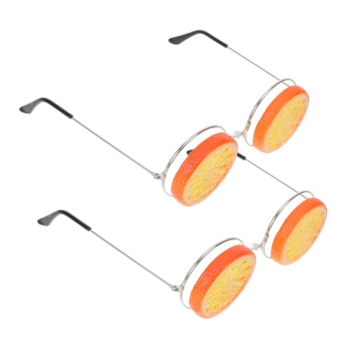 COMPUKAS 2 Stück Zitronengläser Orange retro Luau Partybrille geformt Requisiten strandparty party brillen Unique glasses party glasses schnapsgläser lustige Brille Cosplay-Party-Brille COMPUKAS 2 Stück Zitronengläser Orange retro Luau Partybrille geformt Requisiten strandparty party brillen Unique glasses party glasses schnapsgläser lustige Brille Cosplay-Party-Brille von COMPUKAS