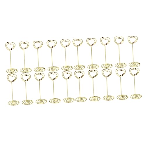 COMPUKAS 20 Stück Kreative Kartenhalter Herzform Dekorative Memo Clips für Schreibtisch für Notizen Fotos und Visitenkarten Stabil und Leicht zu Verstauen Gold COMPUKAS 20 Stück Kreative Kartenhalter Herzform Dekorative Memo Clips für Schreibtisch für Notizen Fotos und Visitenkarten Stabil und Leicht zu Verstauen Gold von COMPUKAS