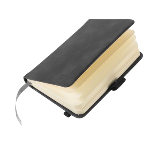COMPUKAS 2Stücke Teiliges Taschennotizbuch aus Kunstleder für Büro Reisen und Persönliche Notizen mit Dicker Hülle für Sichere Nutzung von COMPUKAS