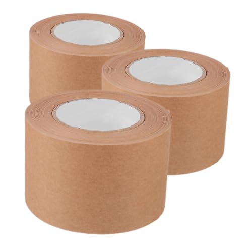 COMPUKAS 3 Rollen Kraftpapier Klebeband Stark Haftendes Wasseraktiviertes Paketband Versiegeln von Kartons Malerei und DIY Projekten Robust und Vielseitig Einsetzbar COMPUKAS 3 Rollen Kraftpapier Klebeband Stark Haftendes Wasseraktiviertes Paketband Versiegeln von Kartons Malerei und DIY Projekten Robust und Vielseitig Einsetzbar von COMPUKAS