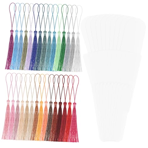 COMPUKAS 30 Sätze DIY Lesezeichen mit Bunten Quasten Transparente Blanko Bookmarks in Formen Rechteck Halbkreis Oval Vielseitig für Basteln Dekoration und Lesemarker COMPUKAS 30 Sätze DIY Lesezeichen mit Bunten Quasten Transparente Blanko Bookmarks in Formen Rechteck Halbkreis Oval Vielseitig für Basteln Dekoration und Lesemarker von COMPUKAS