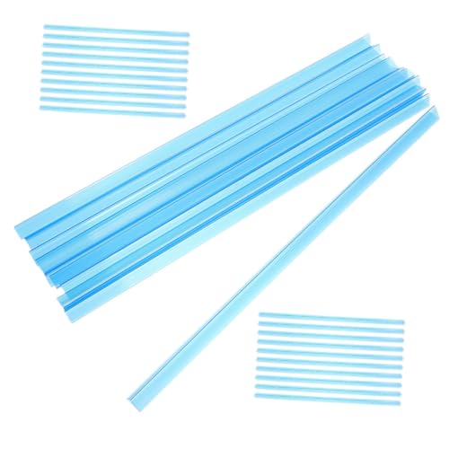 COMPUKAS 30 Stück Transparente Kunststoff Rückenleisten Lose Binder Clips aus Stabilem Leicht und Bruchsicher für Schule Büro und DIY Notizbuchbindung von COMPUKAS