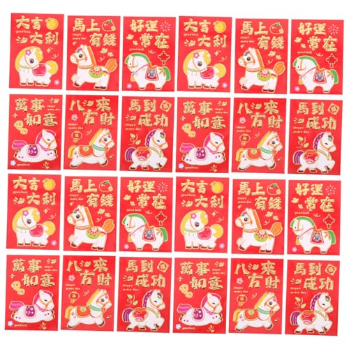 COMPUKAS 300 Stück Chinesische Rote Umschläge Glücksgeldumschläge 2026 Neujahrsglücksgeld Neujahrsdekorationen Frühlingsfest Rote Pakete von COMPUKAS