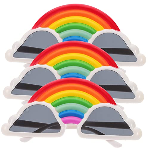 COMPUKAS 3Stücke Rainbow Cloud Partybrille Lustige Cosplay Brillen für Festivals Tanzpartys Leichte Robuste Struktur Einzigartiges Design für Aufsehen Spaß COMPUKAS 3Stücke Rainbow Cloud Partybrille Lustige Cosplay Brillen für Festivals Tanzpartys Leichte Robuste Struktur Einzigartiges Design für Aufsehen Spaß von COMPUKAS