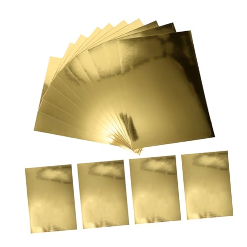 COMPUKAS 5 Packungen Metallic Spiegel Kartonpapier Goldfarben Glänzendes Scrapbooking Papier für DIY Basteln Origami und Einladungen Hochwertiger Spiegel Glanz Erwachsene Geeignet COMPUKAS 5 Packungen Metallic Spiegel Kartonpapier Goldfarben Glänzendes Scrapbooking Papier für DIY Basteln Origami und Einladungen Hochwertiger Spiegel Glanz Erwachsene Geeignet von COMPUKAS
