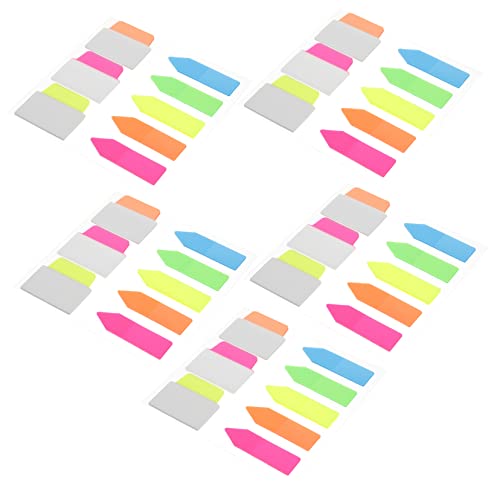 COMPUKAS 5 Sätze Bunte Buchseiten Index Tabs Selbstklebende Lesezeichen für Notizen Annotationen und Markierungen für Büro Schule und Zuhause von COMPUKAS
