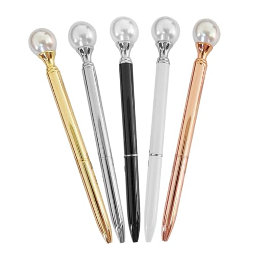 COMPUKAS 5 Stück Metall-Kugelschreiber in Gold Silber Roségold Dunkel Ergonomisch Schlank Langlebig und Vielseitig für Büro Schule Künstler Komfortabler Griff Glattes Schreiben COMPUKAS 5 Stück Metall-Kugelschreiber in Gold Silber Roségold Dunkel Ergonomisch Schlank Langlebig und Vielseitig für Büro Schule Künstler Komfortabler Griff Glattes Schreiben von COMPUKAS
