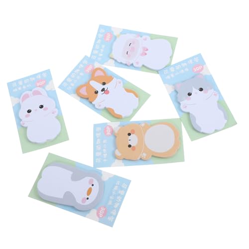 COMPUKAS 6 Sätze Niedliche Cartoon Haftnotizen Kleine Memo Pads mit Stark Klebendem Papier Wiederverwendbare Notizzettel für Schule Büro und Zuhause Praktische Pocket Notebooks für COMPUKAS 6 Sätze Niedliche Cartoon Haftnotizen Kleine Memo Pads mit Stark Klebendem Papier Wiederverwendbare Notizzettel für Schule Büro und Zuhause Praktische Pocket Notebooks für von COMPUKAS