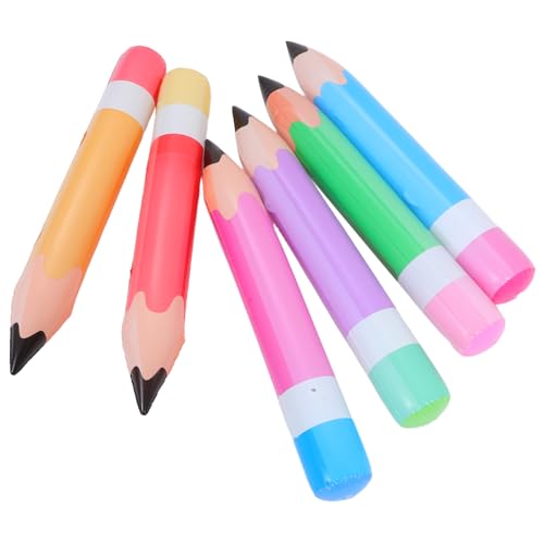 COMPUKAS 6 Stück Große Aufblasbare Bleistiftballons Bunte Riesenstifte aus PVC Leichte Dekoration für Klassenzimmer und Schulanfang Platzsparend Schnell Aufblasbar für Back To School Partys COMPUKAS 6 Stück Große Aufblasbare Bleistiftballons Bunte Riesenstifte aus PVC Leichte Dekoration für Klassenzimmer und Schulanfang Platzsparend Schnell Aufblasbar für Back To School Partys von COMPUKAS