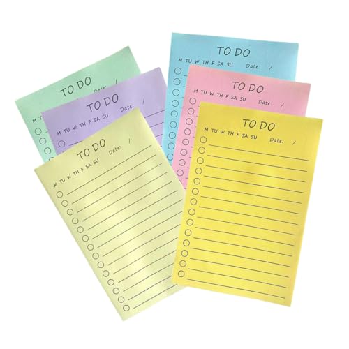 COMPUKAS 6 Stück Selbstklebende Haftnotizen in Pastellfarben Kleine Memo Pads mit Glatter Schreibfläche Stark Haftende Notizzettel für Büro Schule Zuhause Handliche Schreibblöcke von COMPUKAS
