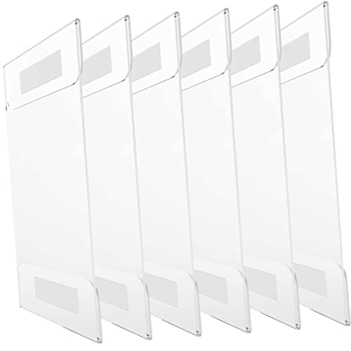 COMPUKAS 6Stücke Acrylzeichenhalter Transparenter Tischaufsteller für Menüs Preislisten und Werbung Robust und Langlebig für Büro Einzelhandel und Veranstaltungen COMPUKAS 6Stücke Acrylzeichenhalter Transparenter Tischaufsteller für Menüs Preislisten und Werbung Robust und Langlebig für Büro Einzelhandel und Veranstaltungen von COMPUKAS