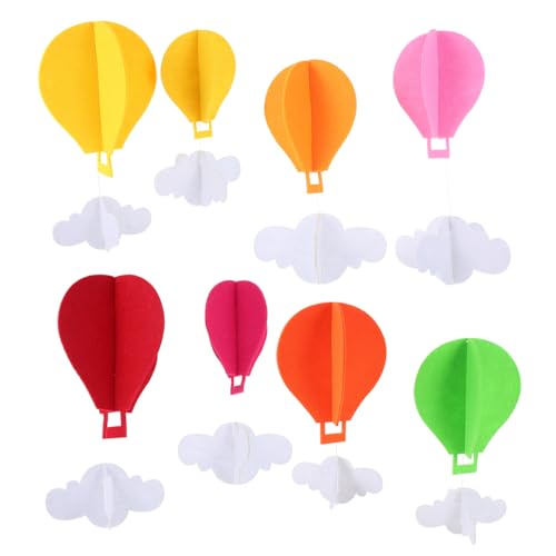 COMPUKAS Bunte Hot Air Balloon Hängedekoration Teilig mit Filz Heißluftballons und Wolken Farbenfrohe Klassenzimmer und Kinderzimmer Deko Langlebig und Liebevoll Gestaltet für und Räume COMPUKAS Bunte Hot Air Balloon Hängedekoration Teilig mit Filz Heißluftballons und Wolken Farbenfrohe Klassenzimmer und Kinderzimmer Deko Langlebig und Liebevoll Gestaltet für und Räume von COMPUKAS