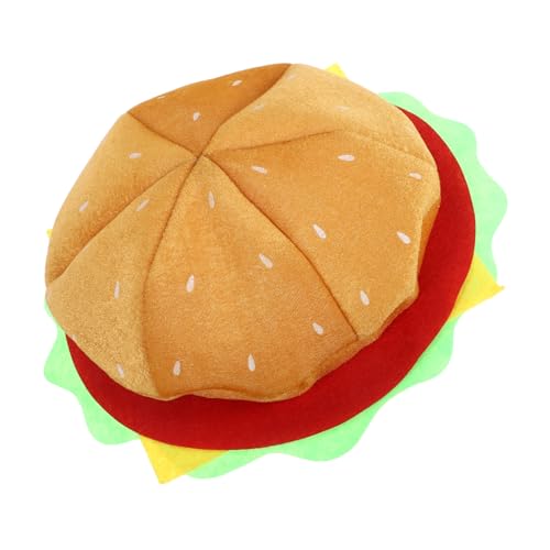 COMPUKAS Kreative Burger Beret für Frauen Multifunktionaler Party Hut Reise Accessoire und Fotorequisit Leuchtendem Gelb für Kostümpartys und Karneval COMPUKAS Kreative Burger Beret für Frauen Multifunktionaler Party Hut Reise Accessoire und Fotorequisit Leuchtendem Gelb für Kostümpartys und Karneval von COMPUKAS