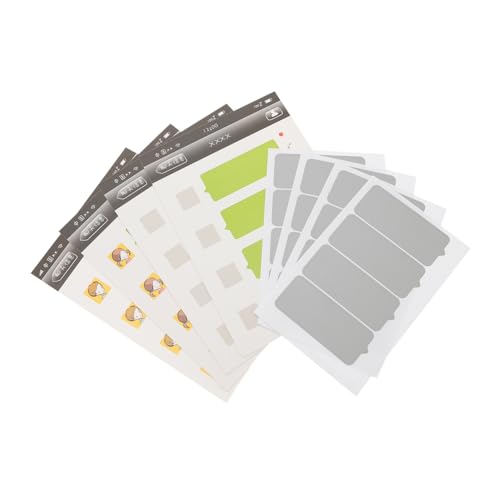 COMPUKAS Persönliche Kreative Rubbelkarten zum Selbermachen Silbergraue Scratch Off Labels für Interaktive Nachrichten DIY Geburtstags und Hochzeitseinladungen Selbstklebende von COMPUKAS