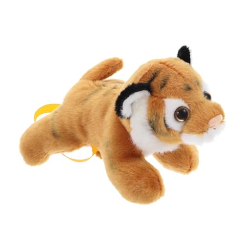 COMPUKAS Schulterständer Schultertiger Kuscheltiere Für Jungen Dschungel-kuscheltiere Realistische Kuscheltiere Gastgeschenke Zum Thema Dschungel Tiger Figur Pp Baumwolle Orange von COMPUKAS