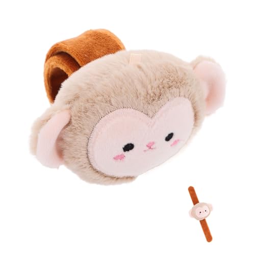 COMPUKAS Tierplüscharmband party für für Lustige Armbänder Tierisches Armband Plüsch Affenarmband Tierarmbänder für gefüllt PP Baumwolle Brown von COMPUKAS