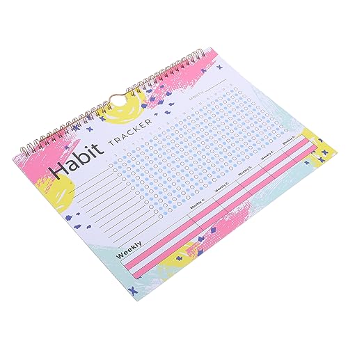 COMPUKAS Undatierter Habit Tracker Planer mit Kalenderfunktion Vielseitiger und Workout Tracker zum Mitnehmen Praktischem Design für Tägliche Gewohnheitsverfolgung und von COMPUKAS