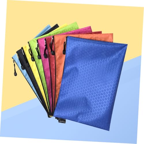 COMPUKAS Wasserdichte Canvas Dokumententasche mit Reißverschluss Robustes Oxford material für Büro und Reise Vielseitige Mappe mit Ballmuster Praktische Aufbewahrungstasche Zufällige Farbe von COMPUKAS