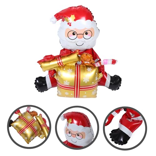 COMPUKAS Weihnachtsmann Ballon Weihnachtsfeier Ballon Für Folie Fröhliche Selbstdekoration Zahl Cartoon Schnee Mit Dekorativer Party COMPUKAS Weihnachtsmann Ballon Weihnachtsfeier Ballon Für Folie Fröhliche Selbstdekoration Zahl Cartoon Schnee Mit Dekorativer Party von COMPUKAS