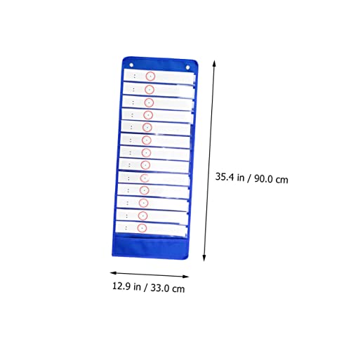 COMPUKAS Zeitplan Pocket Chart mit Fächern Wiederverwendbar Trockene Löschbare Karten Transparenter Stundenplan für Klasse und Blau für Schule und Vorschule COMPUKAS Zeitplan Pocket Chart mit Fächern Wiederverwendbar Trockene Löschbare Karten Transparenter Stundenplan für Klasse und Blau für Schule und Vorschule von COMPUKAS