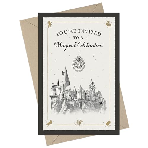 CON*QUEST Harry Potter Hogwarts Castle Einladungs- und Umschlagbox-Set, inklusive 20 leeren Einladungen und 20 entsprechenden Umschlägen, 10,2 x 15,2 cm, offizielles Lizenzprodukt CON*QUEST Harry Potter Hogwarts Castle Einladungs- und Umschlagbox-Set, inklusive 20 leeren Einladungen und 20 entsprechenden Umschlägen, 10,2 x 15,2 cm, offizielles Lizenzprodukt von CON*QUEST