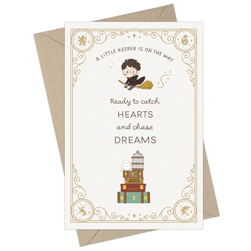ConQuest Journals Harry Potter Little Keeper Einladungskarten und Umschläge, inklusive 20 leeren Einladungen und 20 entsprechenden Umschlägen, 10,2 x 15,2 cm, offizielles Lizenzprodukt ConQuest Journals Harry Potter Little Keeper Einladungskarten und Umschläge, inklusive 20 leeren Einladungen und 20 entsprechenden Umschlägen, 10,2 x 15,2 cm, offizielles Lizenzprodukt von CON*QUEST