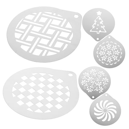 CONGARTENO 1 Satz 6 Stück Milchspray-Vorlage kaffeeschablone coffee art Latte Art Schablonen kaffeezubehör milchschaum schablonen Cappuccino Dekoration Cappuccino-Kunstvorlagen CONGARTENO 1 Satz 6 Stück Milchspray-Vorlage kaffeeschablone coffee art Latte Art Schablonen kaffeezubehör milchschaum schablonen Cappuccino Dekoration Cappuccino-Kunstvorlagen von CONGARTENO