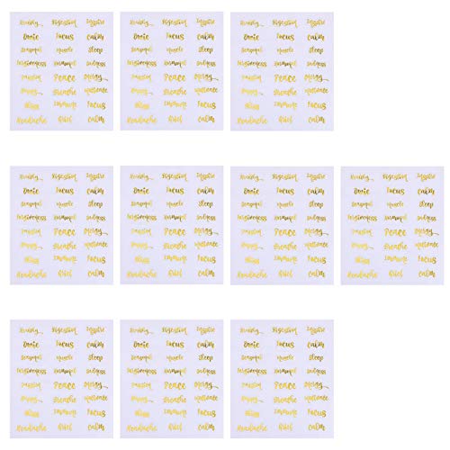 CONGARTENO 10 Blatt Teiliges Aromatherapie Flaschenaufkleber DIY Buchstabenetiketten für Ätherische Öle Selbstklebend Dekorativ und Beschriftbar Geeignet für Kosmetik Sprayflaschen CONGARTENO 10 Blatt Teiliges Aromatherapie Flaschenaufkleber DIY Buchstabenetiketten für Ätherische Öle Selbstklebend Dekorativ und Beschriftbar Geeignet für Kosmetik Sprayflaschen von CONGARTENO