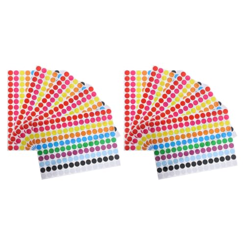 CONGARTENO 10 Blatt Teiliges Farbige Runde Klebepunkte Selbstklebende Aufkleber ohne Rückstände Farbcodierung für Büro Schule DIY Projekte und Glasmarkierung CONGARTENO 10 Blatt Teiliges Farbige Runde Klebepunkte Selbstklebende Aufkleber ohne Rückstände Farbcodierung für Büro Schule DIY Projekte und Glasmarkierung von CONGARTENO