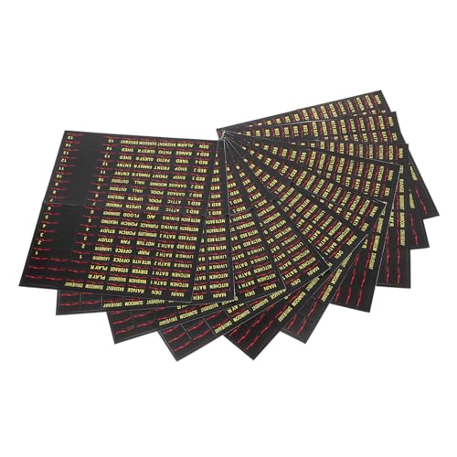 CONGARTENO 10 Blatt Teiliges Farbige Selbstklebende Sicherungskasten Etiketten Elektrische Schalttafel Aufkleber zur Klaren Beschriftung von Leistungsschaltern Einfache Identifikation und von CONGARTENO